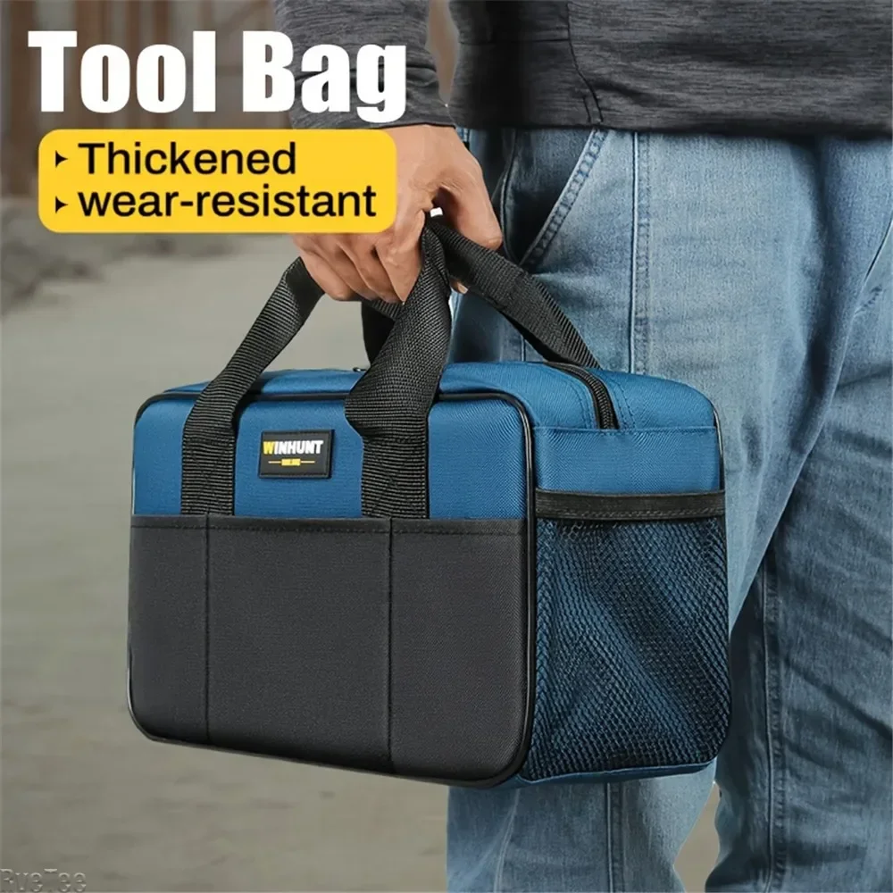 툴팩 내구성 캔버스 휴대용 다기능 수리 전기 및 목공 특수 내마모성 두꺼운 큰 가방