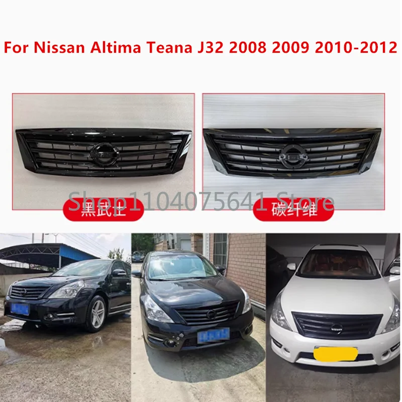 ABS Chromed Front Grill Radiator Grille Frame Trim For Nissan Altima Teana J32 2008 2009 2010-2012 Racing Grills