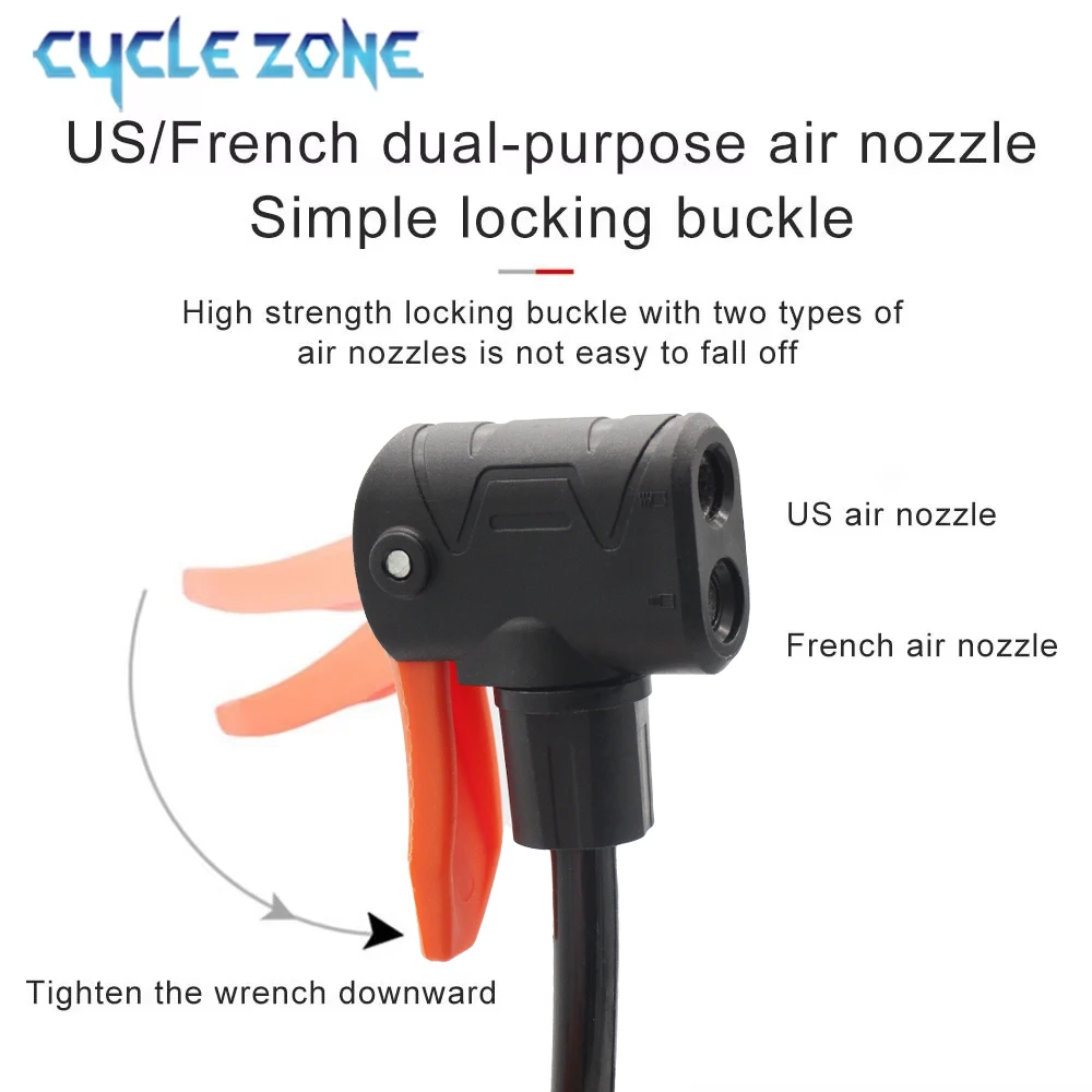 Mini Taşınabilir Bisiklet Hava Pompası Basınç Göstergesi ile MTB Bisiklet Pedalı Hava Şişirme Evrensel Küçük Ev Pompası Bisiklet Aksesuarları