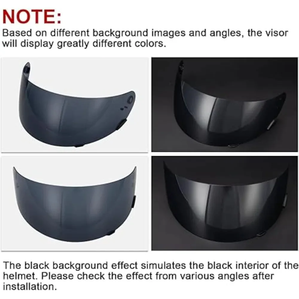 Motorcycle Qualifier Helmet Visor for Bell Qualifier/Star/Vortex/RS-1/Revolver Motorcycle Face Shield Accessories Replacement