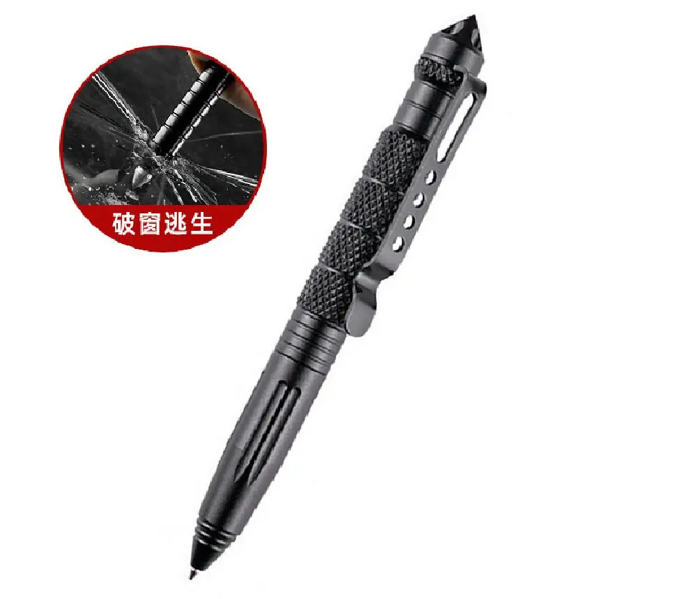 Outdoor Camping Multifunctional Tactical Pen Window Breaking Pen Tungsten Steel Self-defense Pen