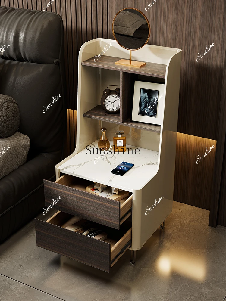 

Modern light luxury dresser chest integrated multi-functional bedside storage bedside large capacity FT