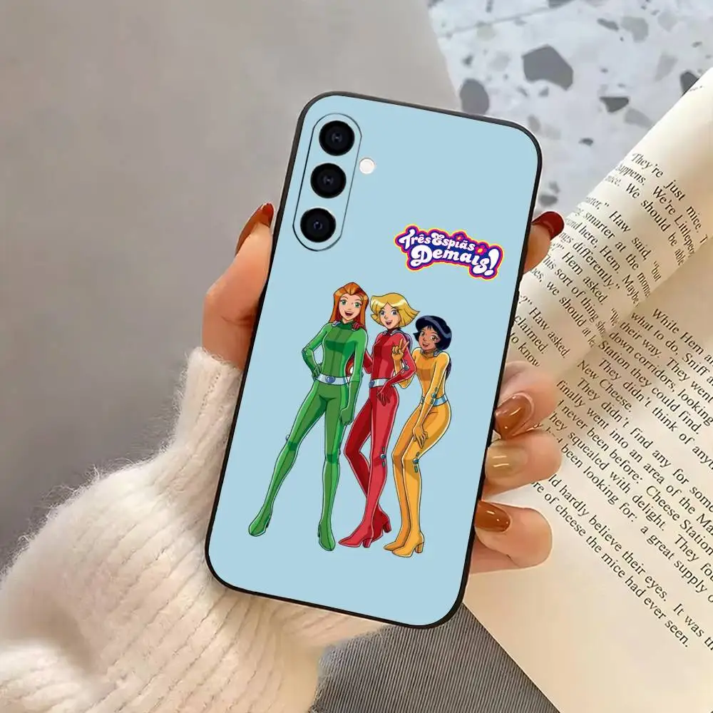 Cool gIrl T-Totally S-Spies Phone Case For Samsung Galaxy A73,A72,A71,A70,A53,A52,A51,Soft Silicone Black Cover