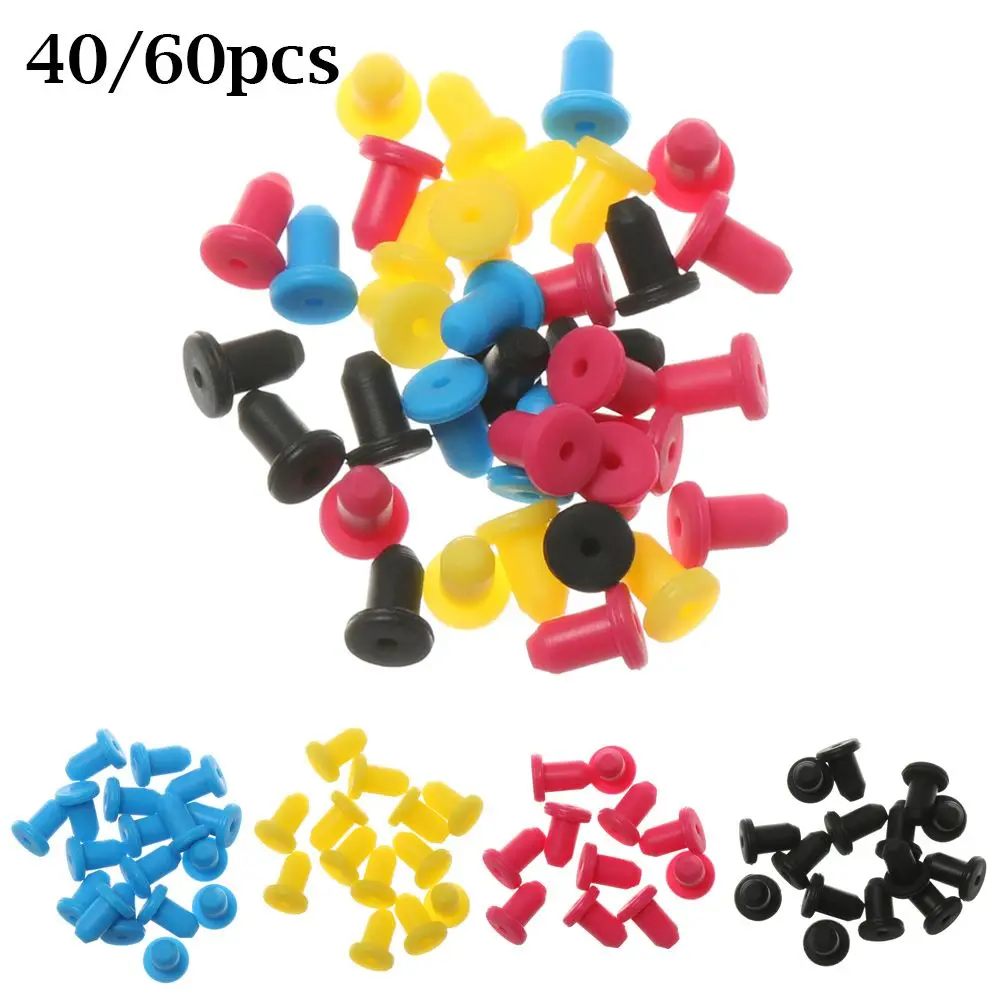 & Accessories Filling Parts Random Color Ink Supply System Refill Cartridge 4mm Solid Plugs Sealing Rubber Plug Silicone Seals