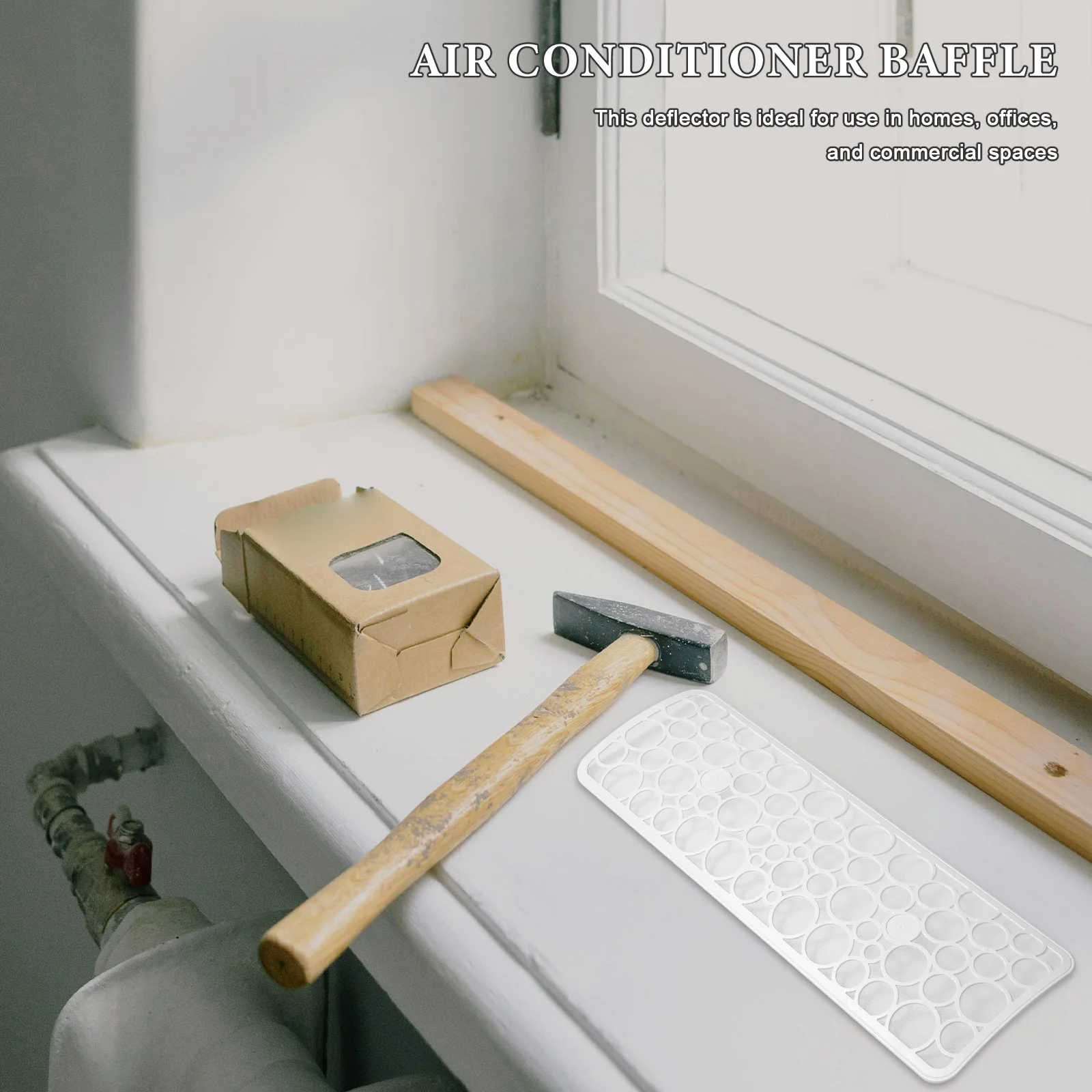 60 سنتيمتر السقف تنفيس الهواء منحرف لمنفذات التيار المتردد المركزي قابل للتعديل الزجاج الأمامي يربك لمنع مسودات الهواء البارد منحرف الحرارة #2