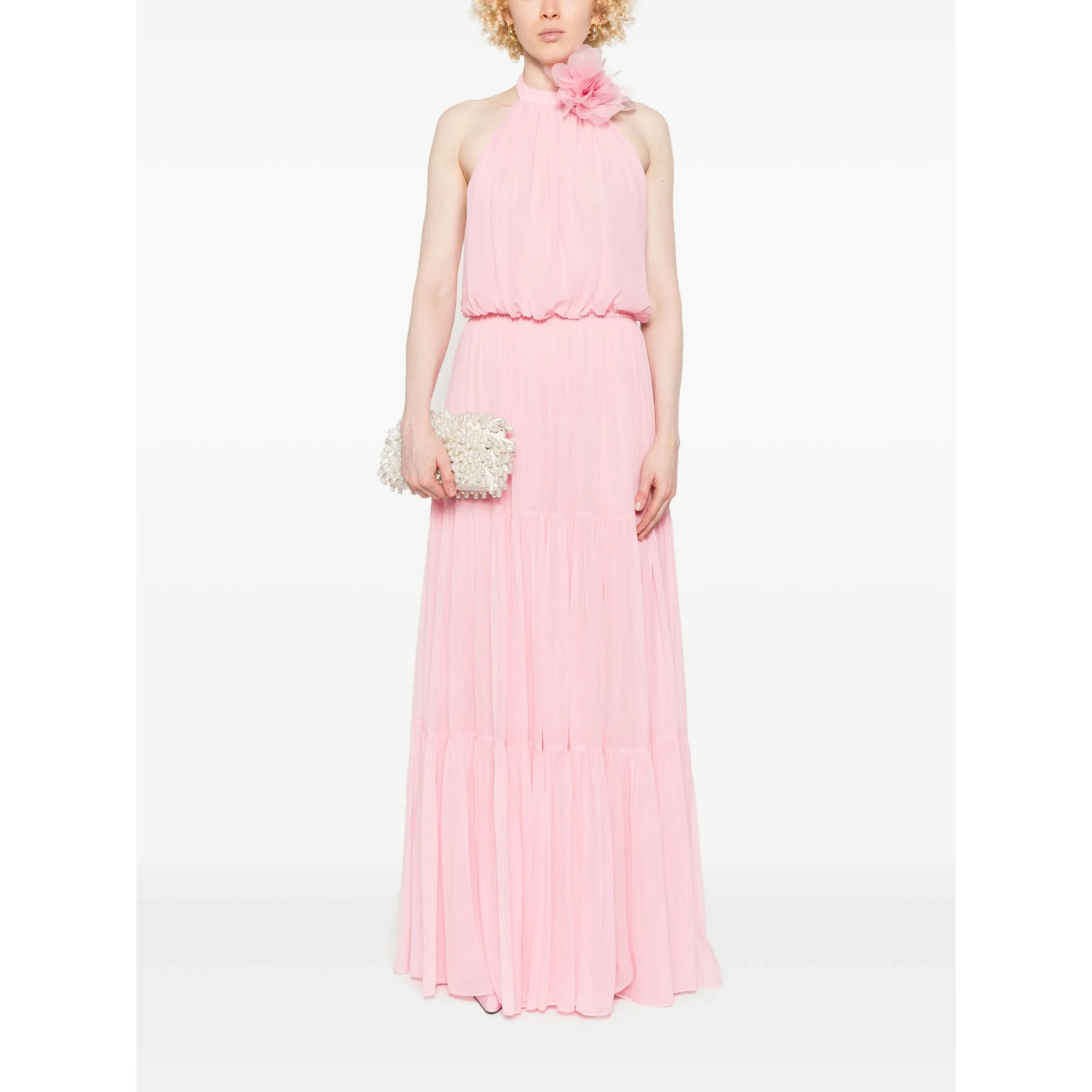 

Mignon Halter Flower Prom Gown Sleeveless Evening Dress Elegant A Line Party Dress for Women 2025