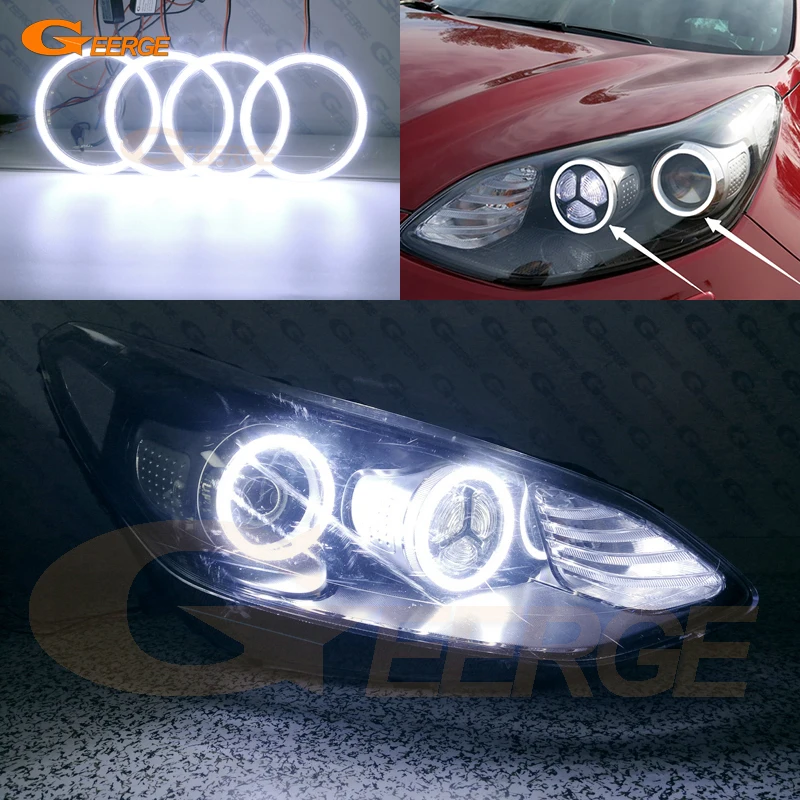 For Kia Sportage 4 MK4 QL KX5 2015 2016 2017 2018 2019 Excellent Ultra Bright COB Led Angel Eyes Kit Halo Rings