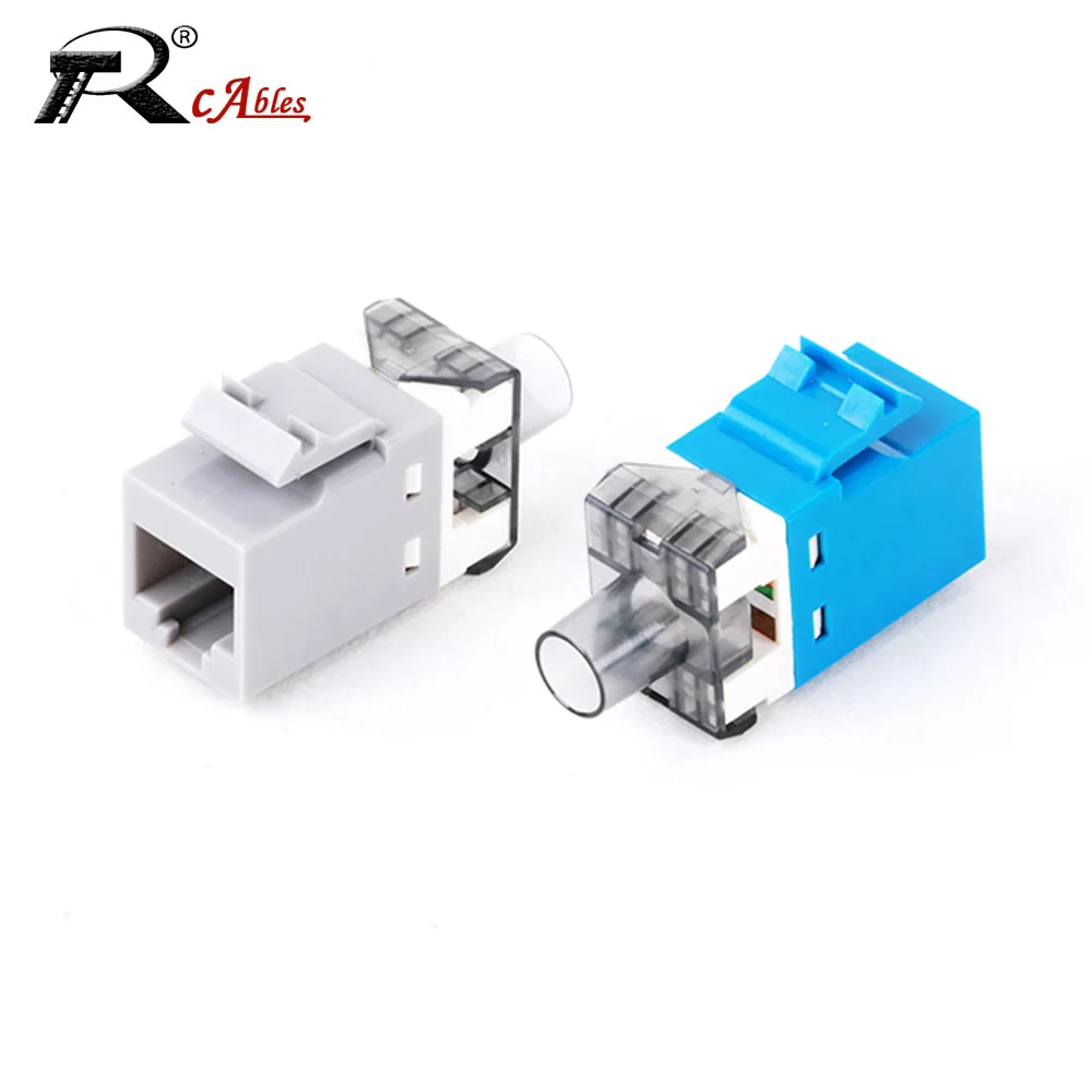 1pc Information Socket Data Information Module,180 Degree UTP RJ45 CAT6 Network Module Connector Cable Adapter Keystone Jack