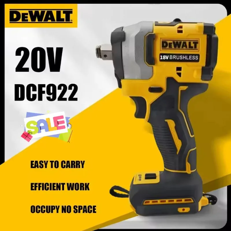 

DEWALT DCF922 20V Brushless Cordless Impact Wrench Electric Driver – High Torque Variable-Speed Rechargeable Power Tools