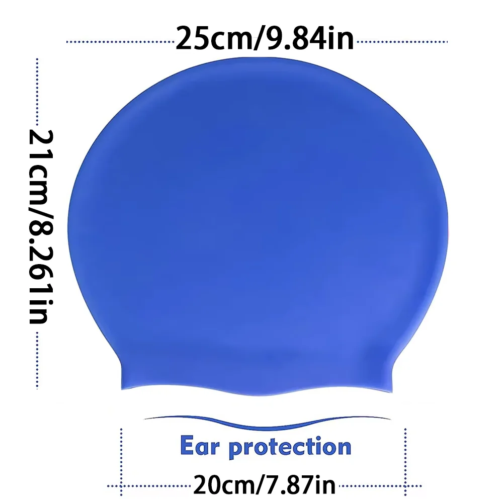 Extra Large Silicone Swimming Cap for Long Hair