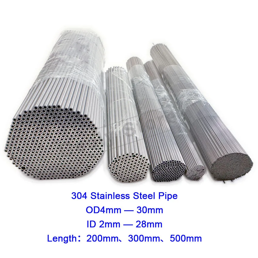 304 Stainless Steel Round Capillary Tube 4mm 5mm 6mm 7mm 8mm 9mm 10mm 12mm 13mm 14mm 15mm 16mm 17mm 18mm 19mm 20mm 25mm 30mm