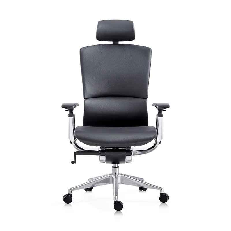 high end leather computer work chair commercial revolving guest furniture revolving pu leather office chair home seat