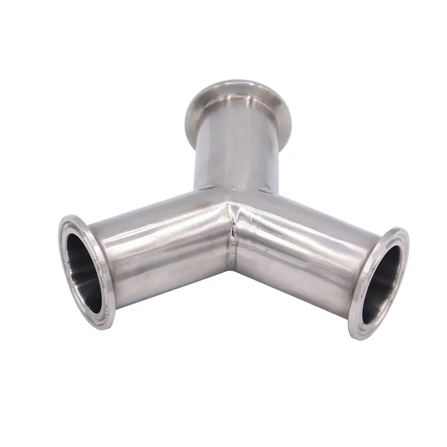 ثلاثي المشبك البارج المشبك نهاية صحيح Y نوع الصليب المحملة أنبوب الفولاذ المقاوم للصدأ 304 ثلاثة طريقة الكوع 1.5 بوصة الأنابيب OD