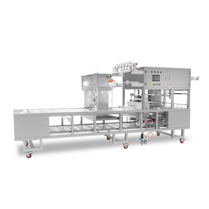 Aluminum foil bowl sealing machine, automatic breakfast porridge cup filling and sealing packaging machine