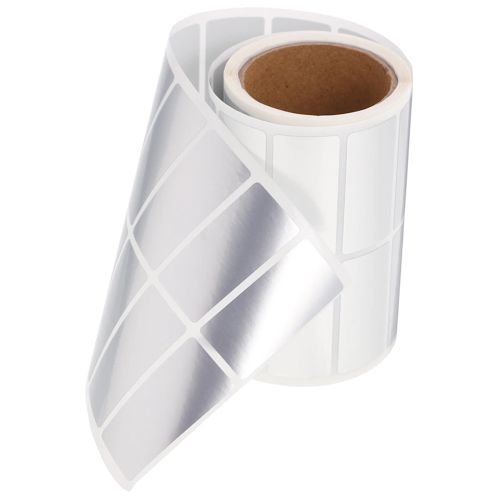 

1-рулонная матовая серебряная печатная этикетка, многофункциональные самоклеящиеся адресные наклейки для офисной доставки, печать экспресс-ценников