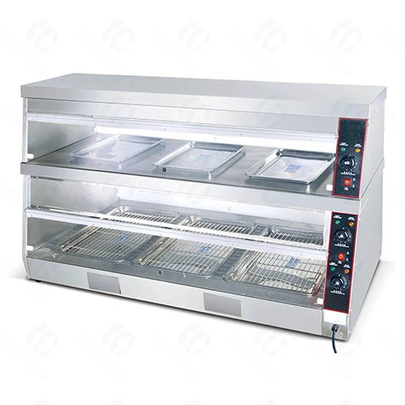 Commercial Restaurant Electric Food Warmer Fast Food Heating Insulation Display Cabinet Electric