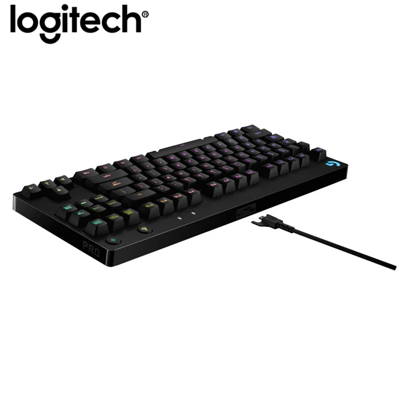 Imagem -04 - Logitech-teclado Mecânico Retroiluminação Rgb Design Ergonômico com Retroiluminação Rgb Azul Intercambiáveis g Pro x