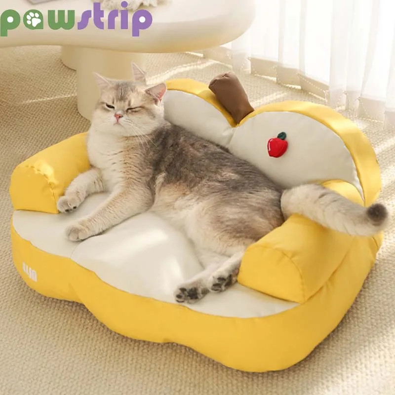 

Cat Bed Waterproof Non-slip Pet Sofa for Small Medium Dogs Cats Soft Cozy Cat Sleeping Mat Puppy Kitten Nest Pet Supplies