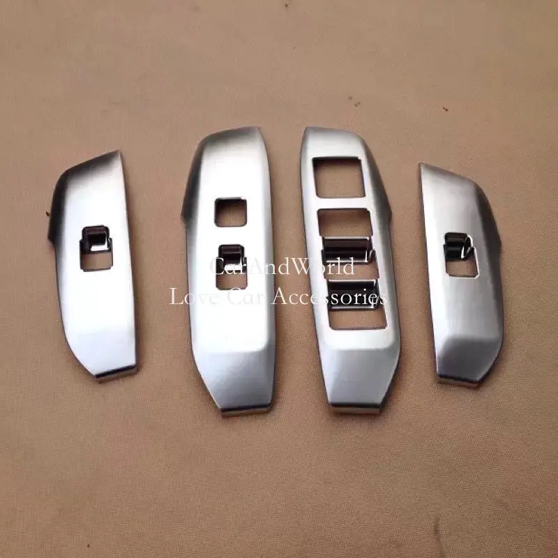 ABS Chrome Door Window Glass Lift Switch Adjust Button Cover Trims Car Garnish Accessory For Lexus NX 200 200t 300 H 2015-2021