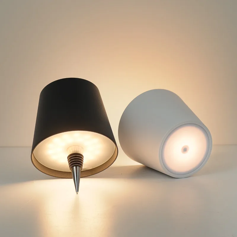 Lampe Led pour bouteille de vin, Rechargeable par Usb, variable, lampe de Table, commande tactile de 3 couleurs, décoration de chambre à coucher, de mariage, veilleuse