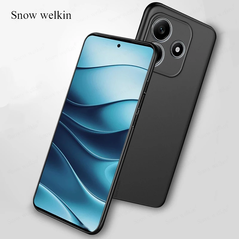 Capa de silicone ultra fina e macia para xiaomi, tampa traseira do telefone TPU, Redmi Note 14 Pro Plus, 5G