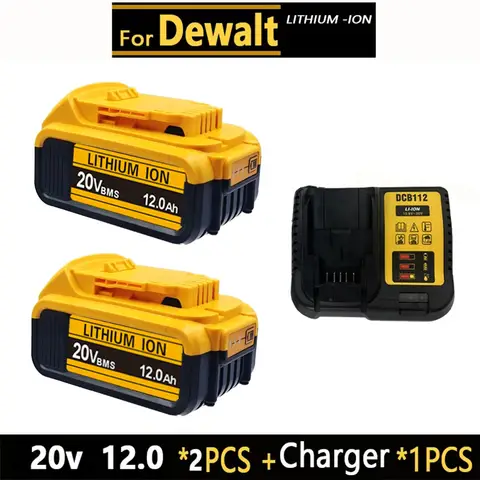 .Original for DEWALT 20v/60V battery DCB606 DCB609 DCB182 DCB205 DCB206 DCB209 power tool 18V battery 6AH 9AH battery.