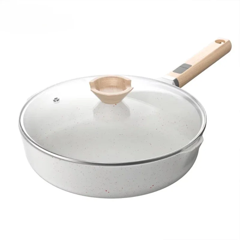 

Flat-bottomed non-stick pan, household uncoated steak omelette pan, wok