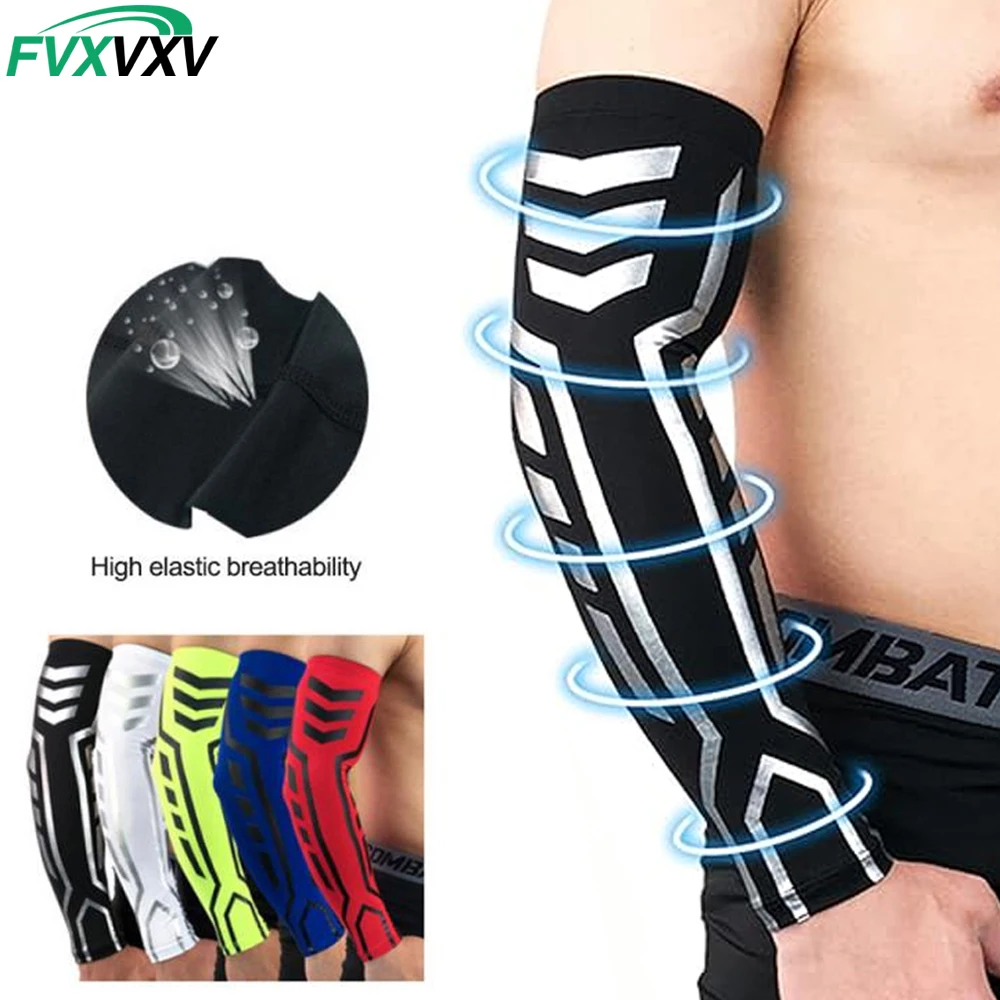 1 Stück Sport-Kompressionsarmstulpen, feuchtigkeitsableitend, ideal als Armwärmer zum Laufen, Radfahren, für sportliche Aktivitäten oder den allgemeinen Gebrauch, für Damen und Herren.