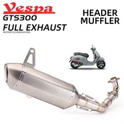for vespa gts 250 gts 300 2007- 2017 2018 2019 2020 Full system exhaust pipe muffler