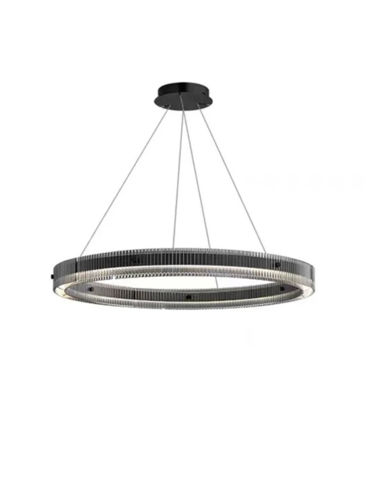 Minimalistische Glazen Ronde Woonkamer Hanglamp Gemaakt Van Aluminium Materiaal Gepersonaliseerde En Creatieve Slaapkamer Balkon Led Lamp