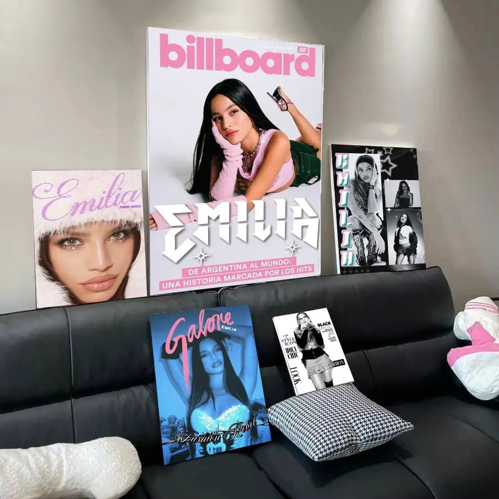 Singer  E-Emilia M-Mernes Poster Modern  Wall Art Aesthetic Minimalist Bedroom Decor Cafe Home Gift
