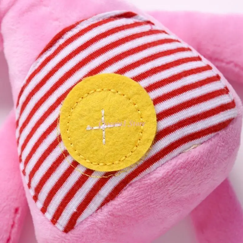 Y1UB ตกแต่งห้องตุ๊กตาสัตว์ Appease Bunny กระต่ายตุ๊กตานุ่มสำหรับเด็กวัยหัดเดินเด็ก