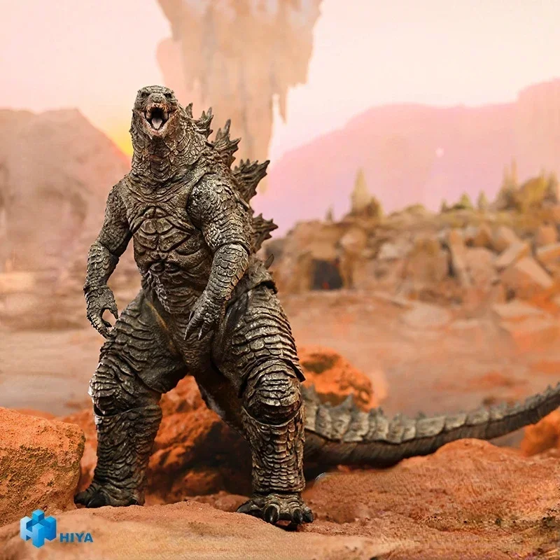 HIYA 18 سم 7 بوصة مجسم حركة سلسلة أساسية رائعة Godzilla × King Kong New Empire Godzilla Rre-evved Ver. في الأوراق المالية #5