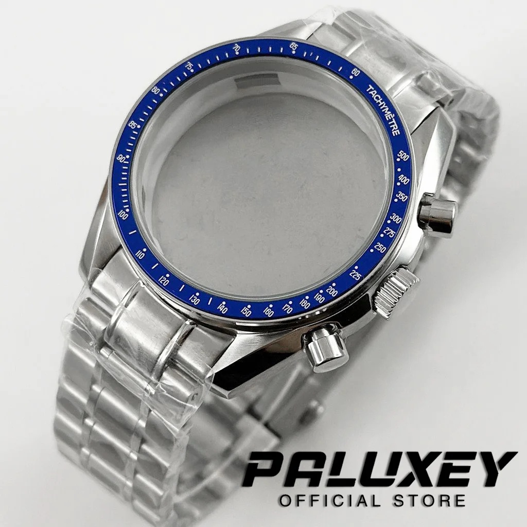 

Мужские часы 40 мм VK63, металлический браслет из нержавеющей стали, корпус часов, запчасти для часов, для кварцевого механизма VK63 VK64, ремешок 20 мм, коробка для часов