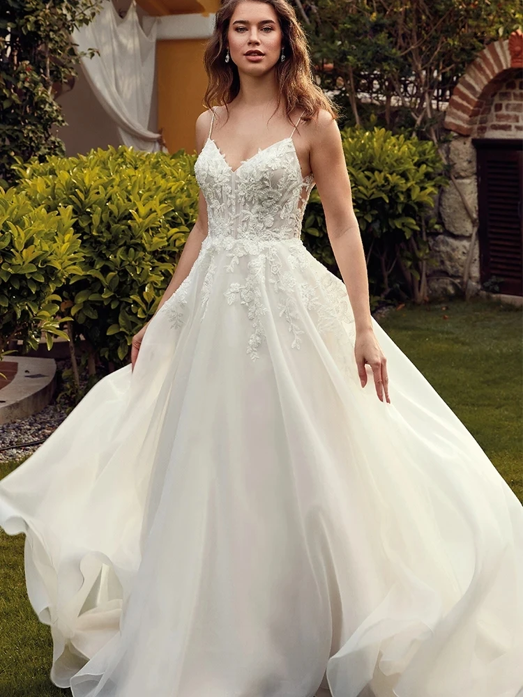 Elegante Brautkleider A-Linie Schatz Brautkleider Tüll schöne Roben Spitze Applikationen Vintage Vestidos de Novia