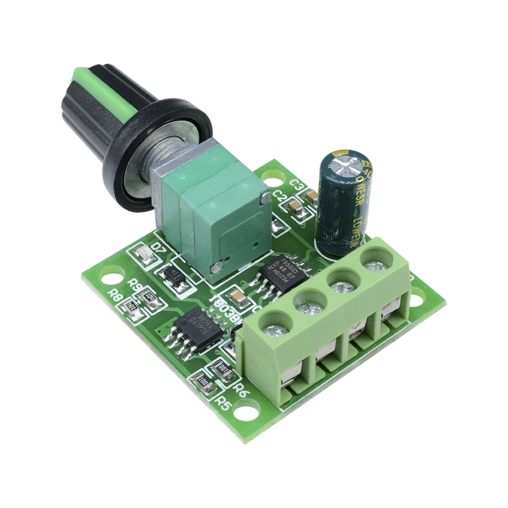 DC 1.8V-15V 2A 30W PWM Motor Speed Controller Regulator Low Voltage Fan Speed Control Switch PWM Adjustable Drive 5V 12V