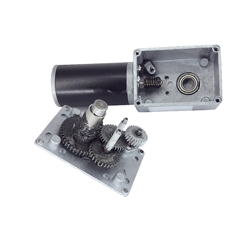 Diâmetro do eixo 8mm 8-470rpm do motor da engrenagem do worm da c.c. do motor da redução 24v da engrenagem de direção do ângulo direito diminuto opcional