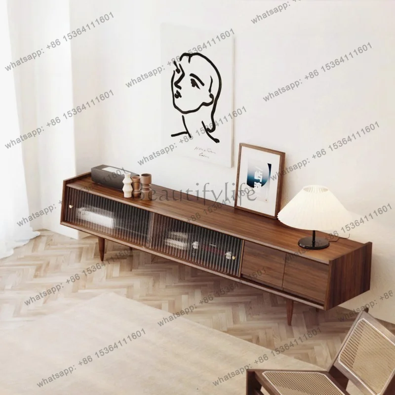FG Trendy Furniture Tv Stands Hallway Drawers Center Wood Organizer Tv Stands Glass Display Muebles Para Tv Chinese Style Furnit