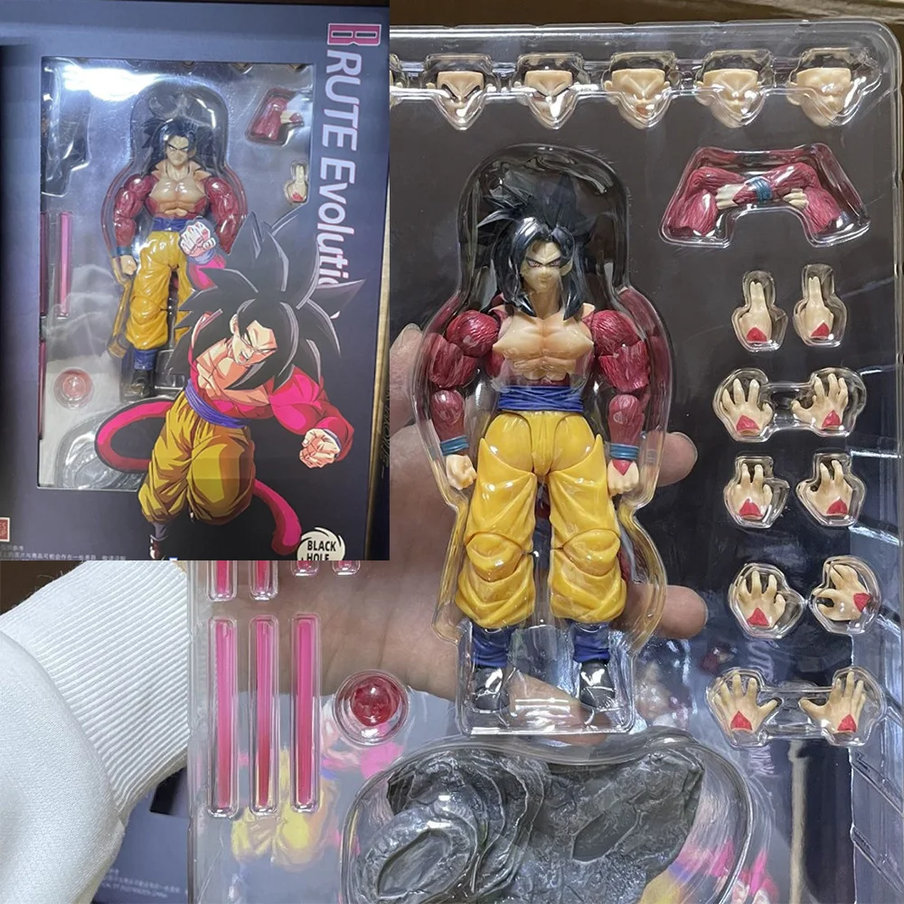 Juguetes con agujeros negros, figura de Son Goku, Dragon Ball Z, Super Saiyan, Son Goku, evolución bruta, modelo de figuras de acción de Anime, juguetes, regalos para niños