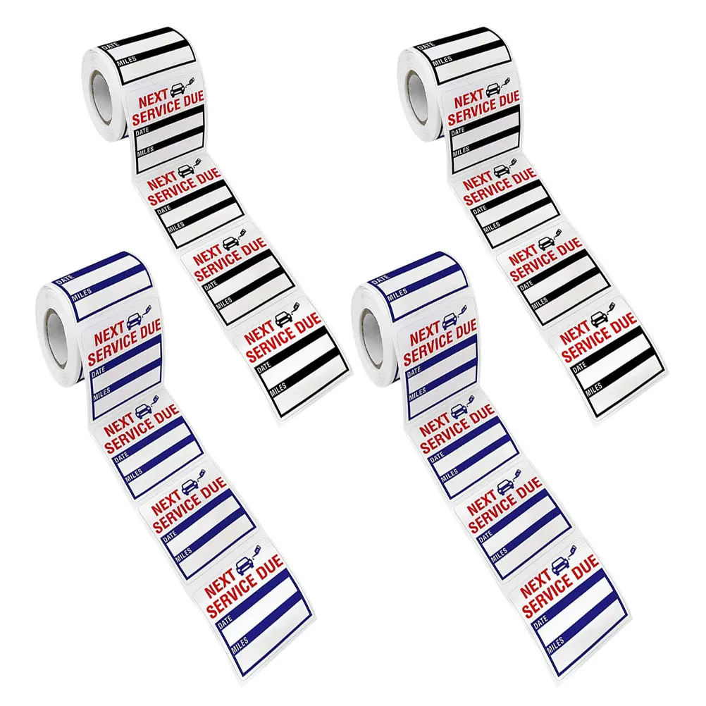 

Oil Change Rolls Car Repairing Sticker Car Oil Change Service Reminder Labels Waterproof Removable Adhesive