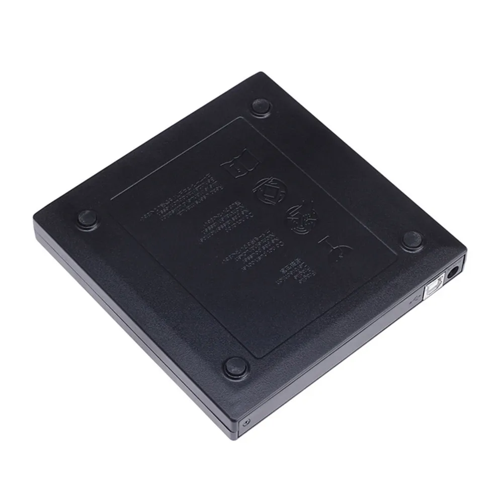 

Внешний USB 2.0 CD/DVD-привод для ноутбуков, совместимый с Windows 98 - Win10, портативный, с функцией чтения и записи, Plug and Play