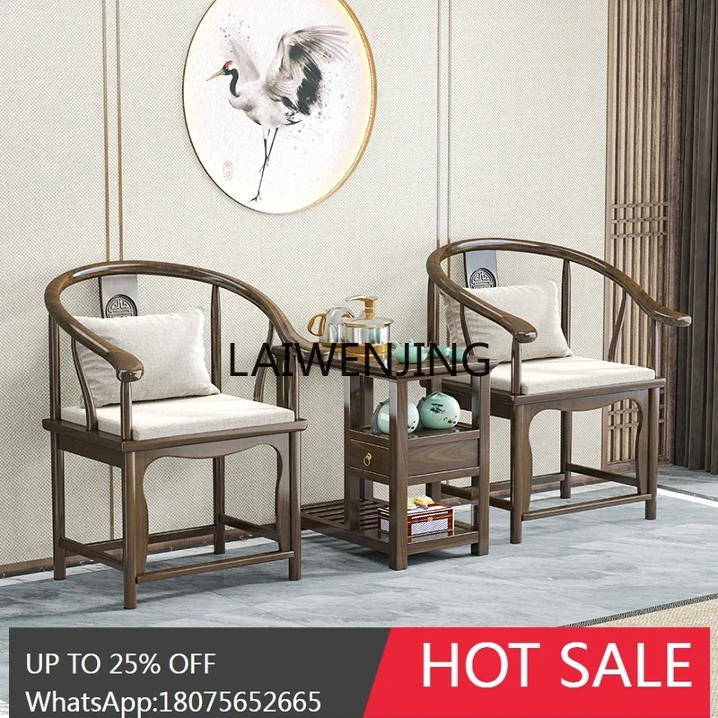 three-piece set of new Chinese coffee table and chairs Taishi chair