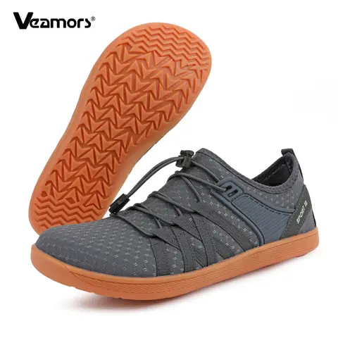 Sapatos de caminhada de malha respirável confortável caixa de dedo largo apartamentos homens mulheres luz antiderrapante sapatos esportivos casuais para correr viajar