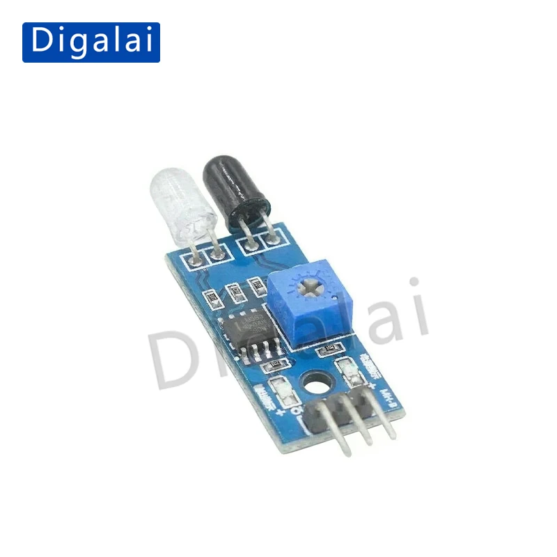 Smart car obstacle avoidance sensor module; Infrared transmitter and receiver module; Photoelectric reflection sensor; Line trac