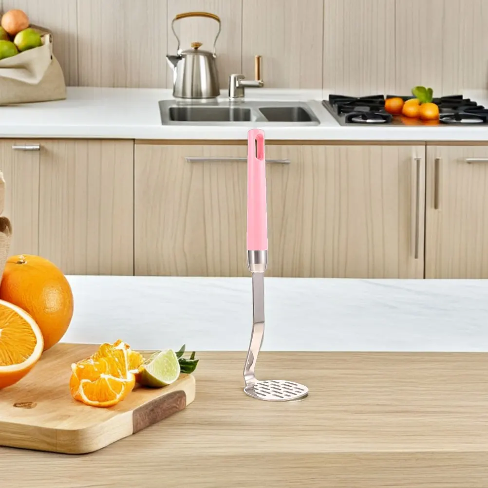 

2pcs Potato Masher Stainless Steel Manual Presser Kitchen For Potatoes Vegetables Mashing Compact Portable Food Pressing Tool