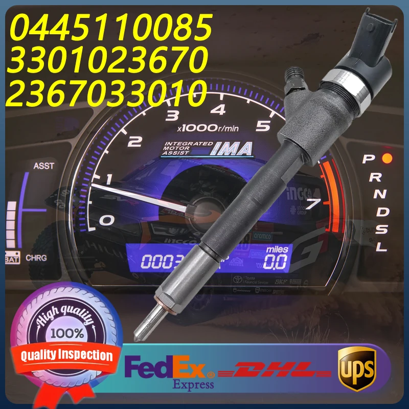 

0445110085 33010-23670 23670-33010 Common Rail Injector For MINI R50 R53 Toyota Yaris Verso 1.4 Engine