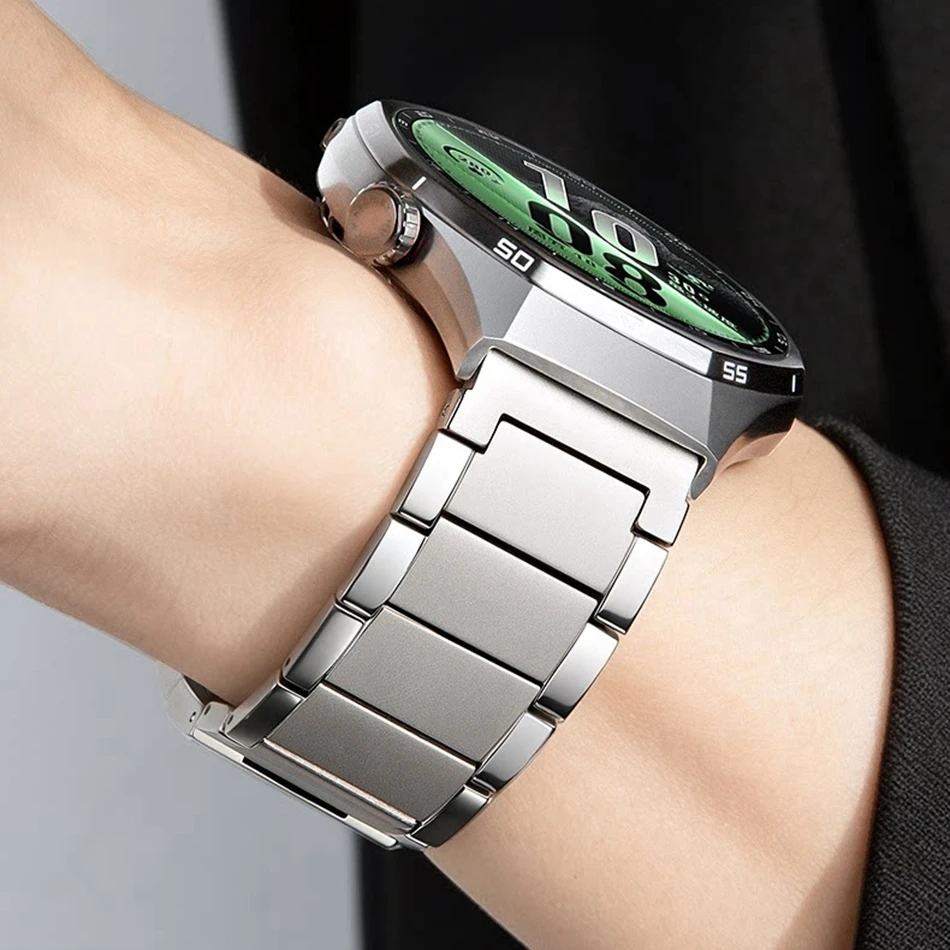 22mm Strap For Samsung Galaxy Watch 9 8 Classic 40/44/46mm Ultra 2/1 2026 47mm Huawei GT 6 Titanium Matte Three Bead Watch Band
