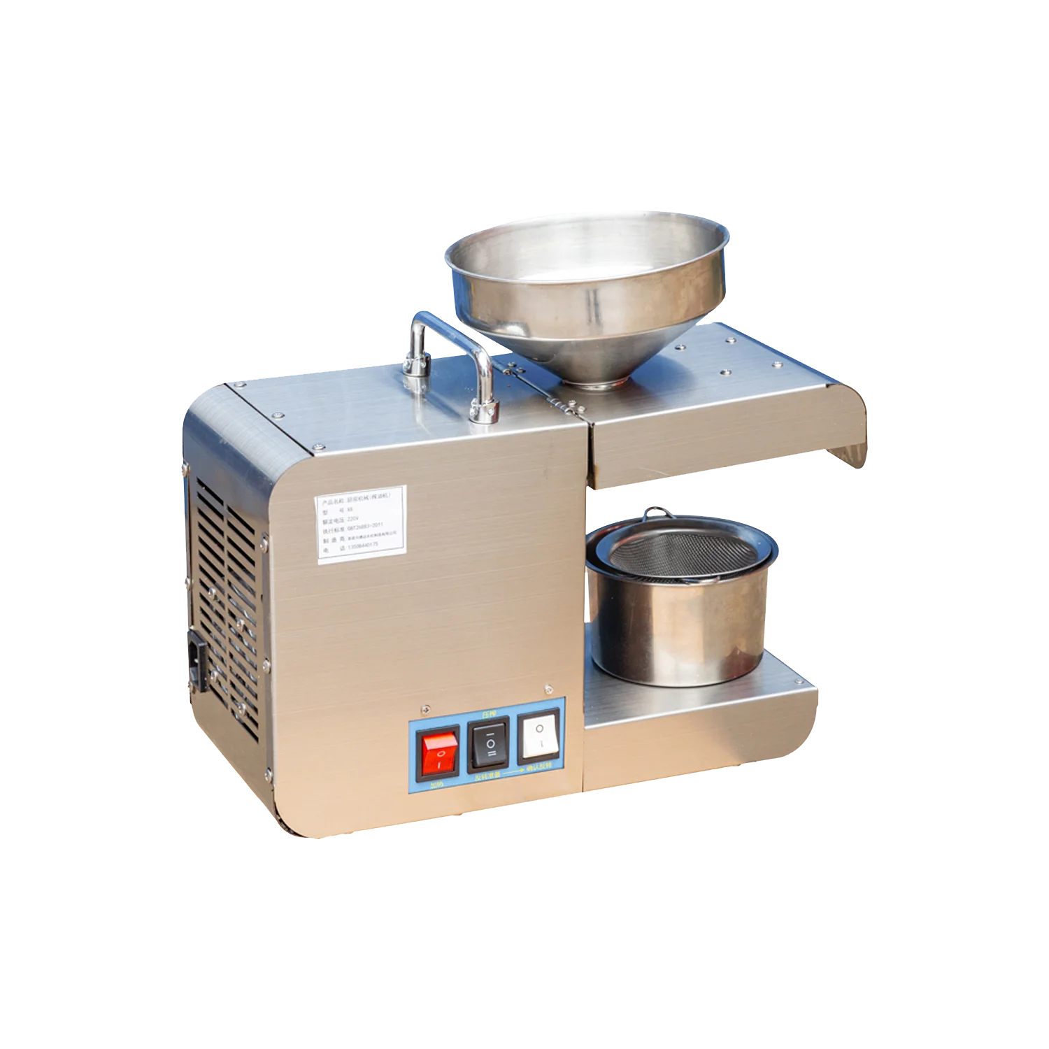 

Automatic Mini Stainless Steel Household Oil Presser Multifunctional Natural Cold Oil Expeller for Used Manufacturing Plant
