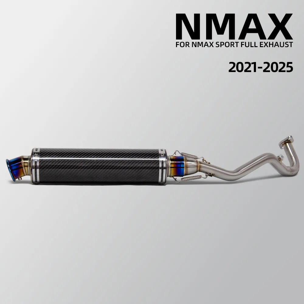 

For YAMAHA Scooter NMAX 155 NMAX155 2021-2025 Motorcycle Exhaust Full System Front Pipe Carbon Muffler with DB Killer