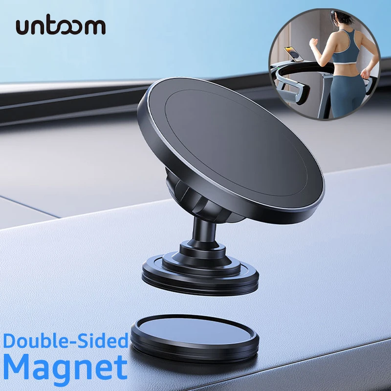 

Dual Magnetic Phone Holder for Gym Attach to Metal Surfaces Double-side Magnet Phone Mount for MagSafe iPhone Car Phone Brackets